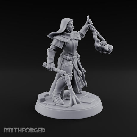Pray Loud, Swing Louder Human Female Armoured Nuns — C · Hooded