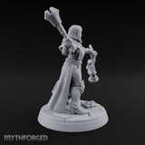 Pray Loud, Swing Louder Human Female Armoured Nun D — Bare Head
