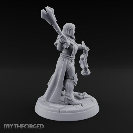 Pray Loud, Swing Louder Human Female Armoured Nun D — Bare Head