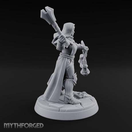 Pray Loud, Swing Louder Human Female Armoured Nun D — Hooded