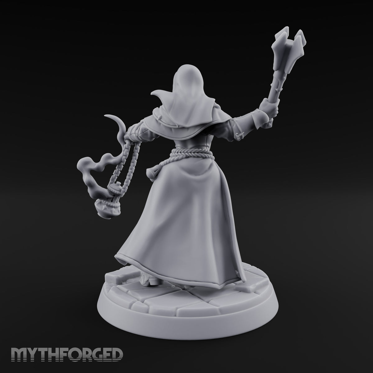 Pray Loud, Swing Louder Human Female Armoured Nun D — Hooded
