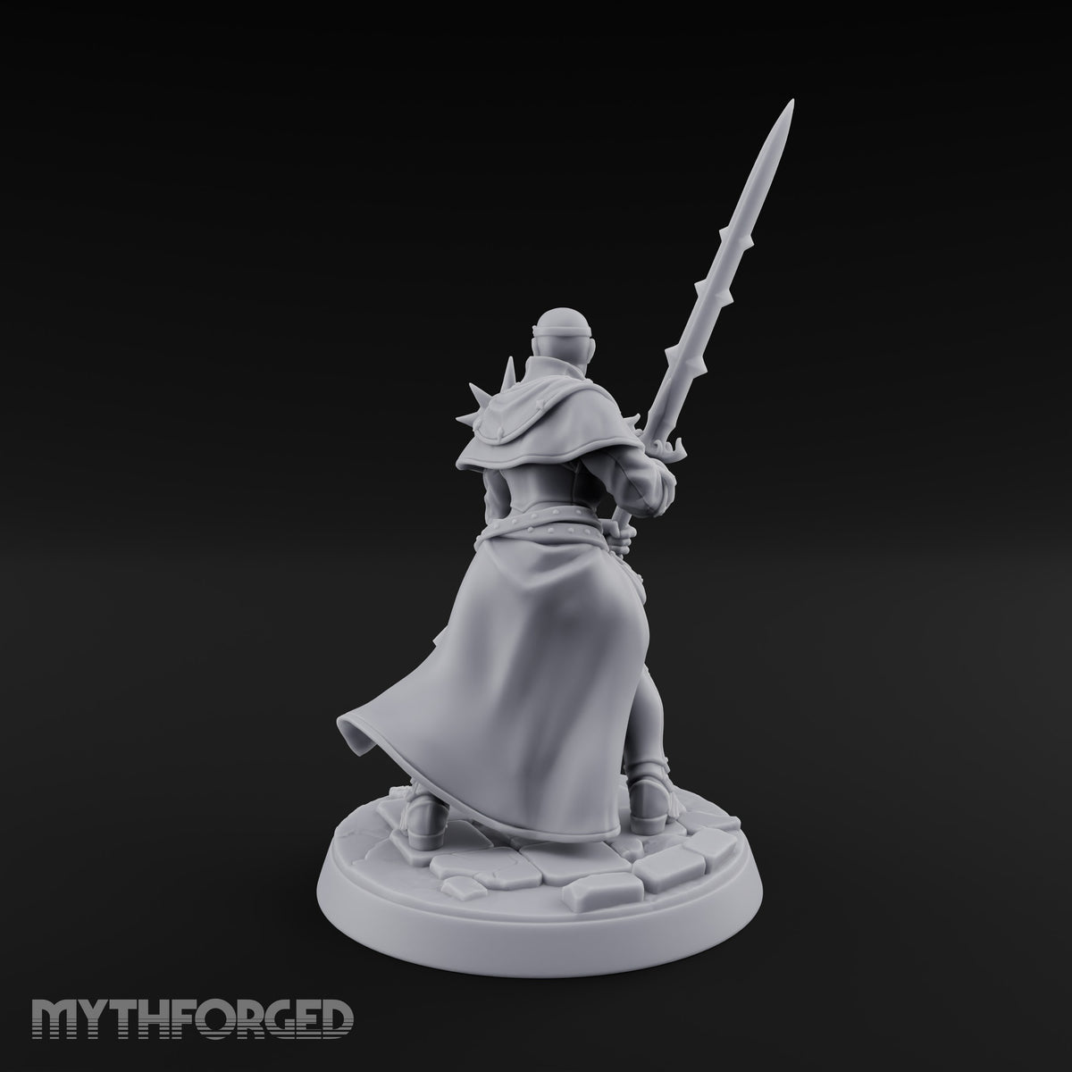 Pray Loud, Swing Louder Human Female Armoured Nun E — Bare Head