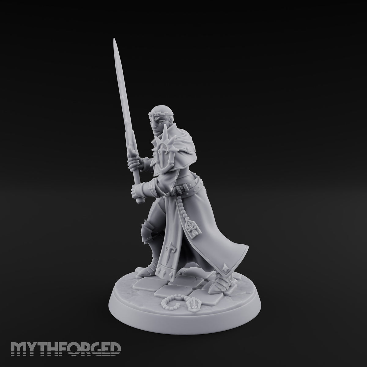 Pray Loud, Swing Louder Human Female Armoured Nun E — Bare Head