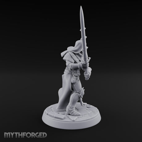 Pray Loud, Swing Louder Human Female Armoured Nun E — Hooded