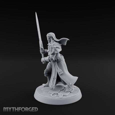Pray Loud, Swing Louder Human Female Armoured Nun E — Hooded