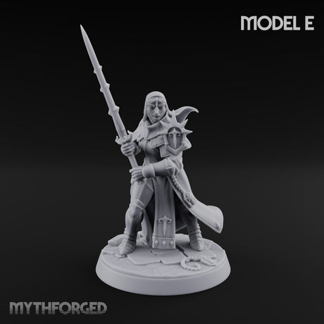 Pray Loud, Swing Louder Human Female Armoured Nuns — E · Hooded