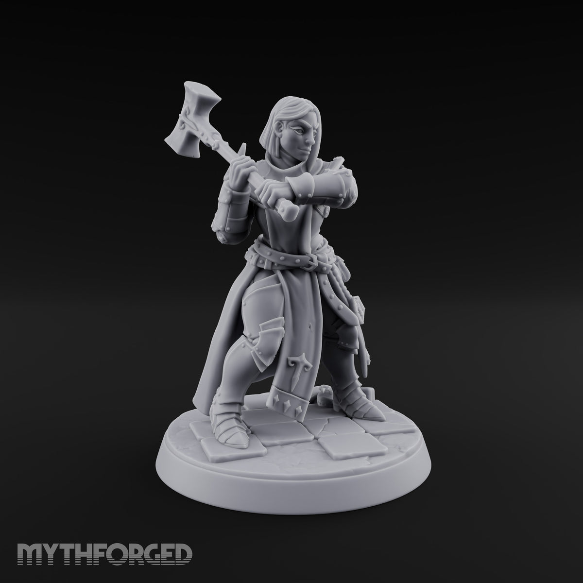 Pray Loud, Swing Louder Human Female Armoured Nun F — Bare Head
