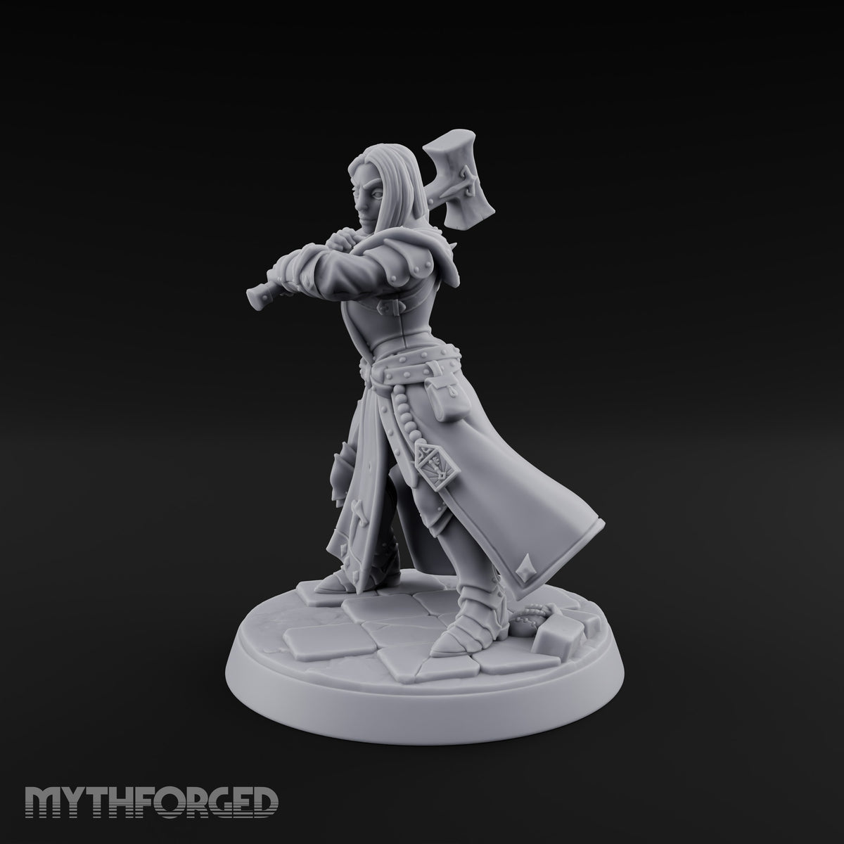 Pray Loud, Swing Louder Human Female Armoured Nun F — Bare Head