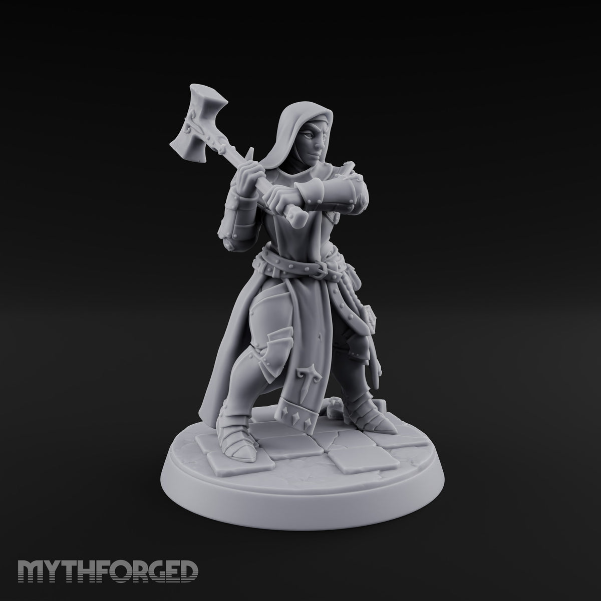 Pray Loud, Swing Louder Human Female Armoured Nun F — Hooded