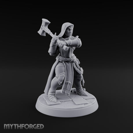 Pray Loud, Swing Louder Human Female Armoured Nun F — Hooded