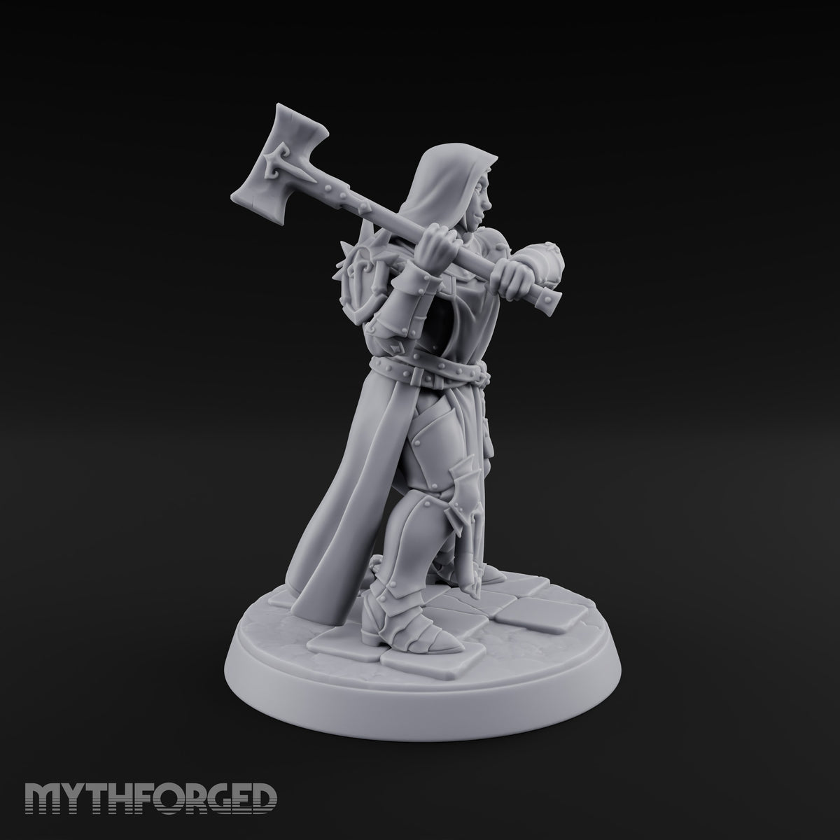 Pray Loud, Swing Louder Human Female Armoured Nun F — Hooded