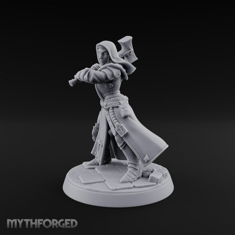 Pray Loud, Swing Louder Human Female Armoured Nun F — Hooded