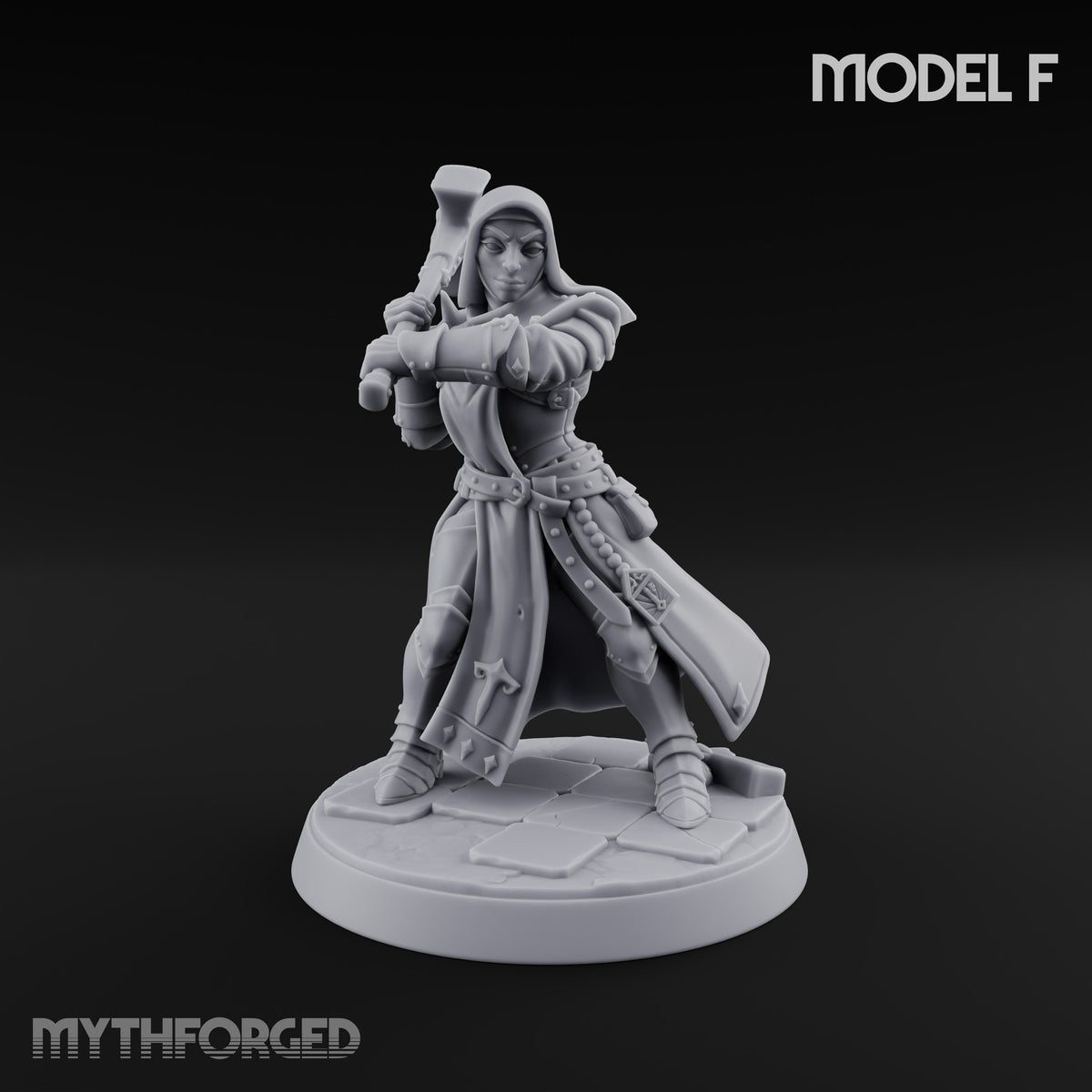 Pray Loud, Swing Louder Human Female Armoured Nuns — F · Hooded