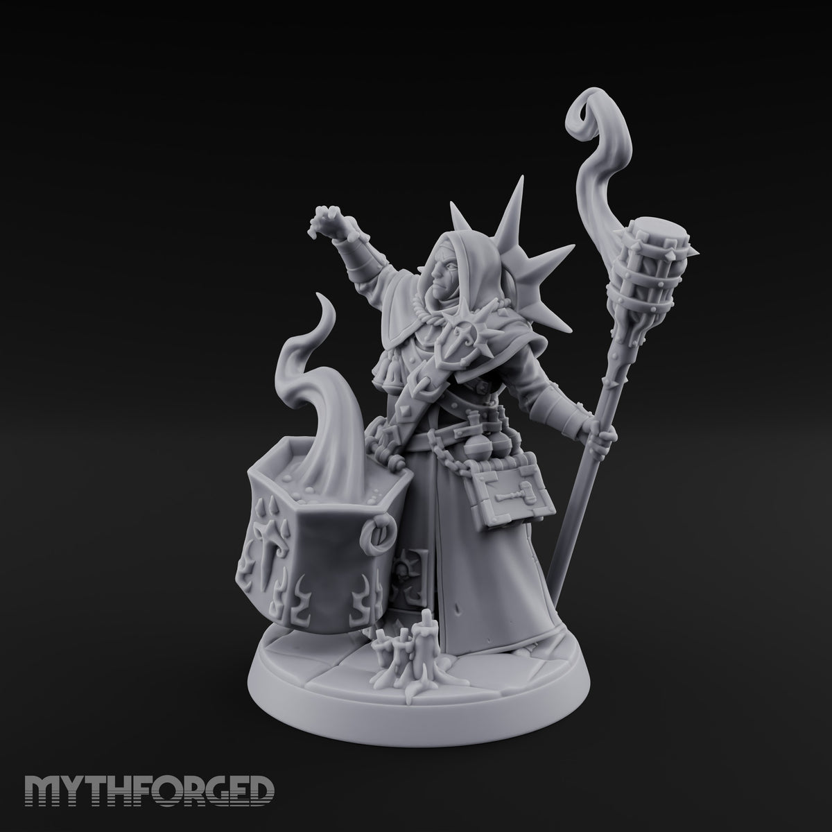 Prescription Written in Smoke Apothecary Priestess — With Cauldron