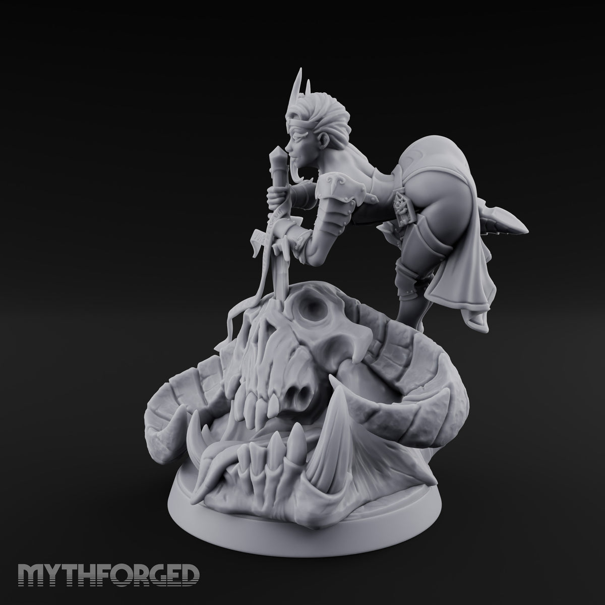 Claimed the Skull, Kept the Sword Female Demon Slayer Pin-up — Skirt