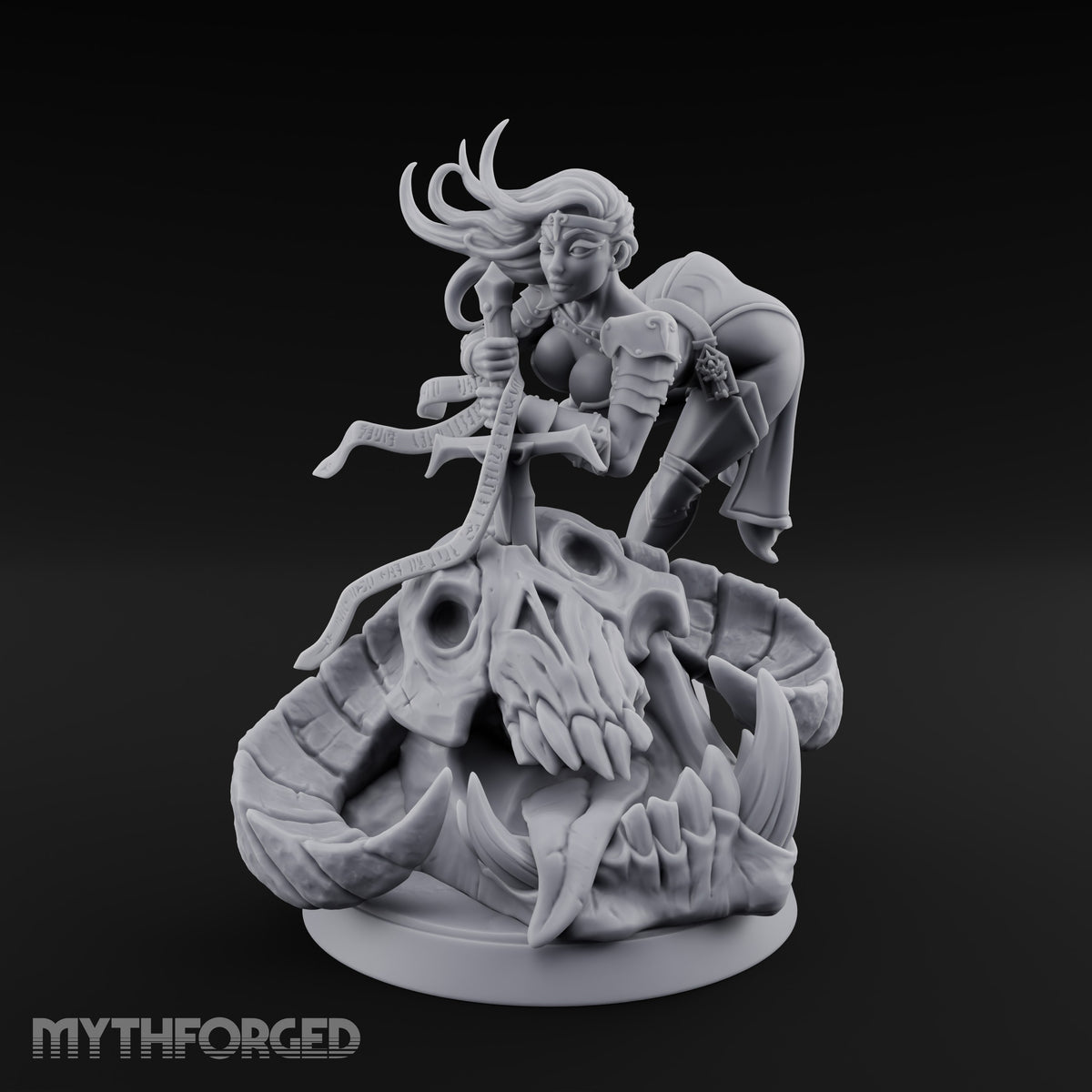 Claimed the Skull, Kept the Sword Female Demon Slayer Pin-up — Skirt