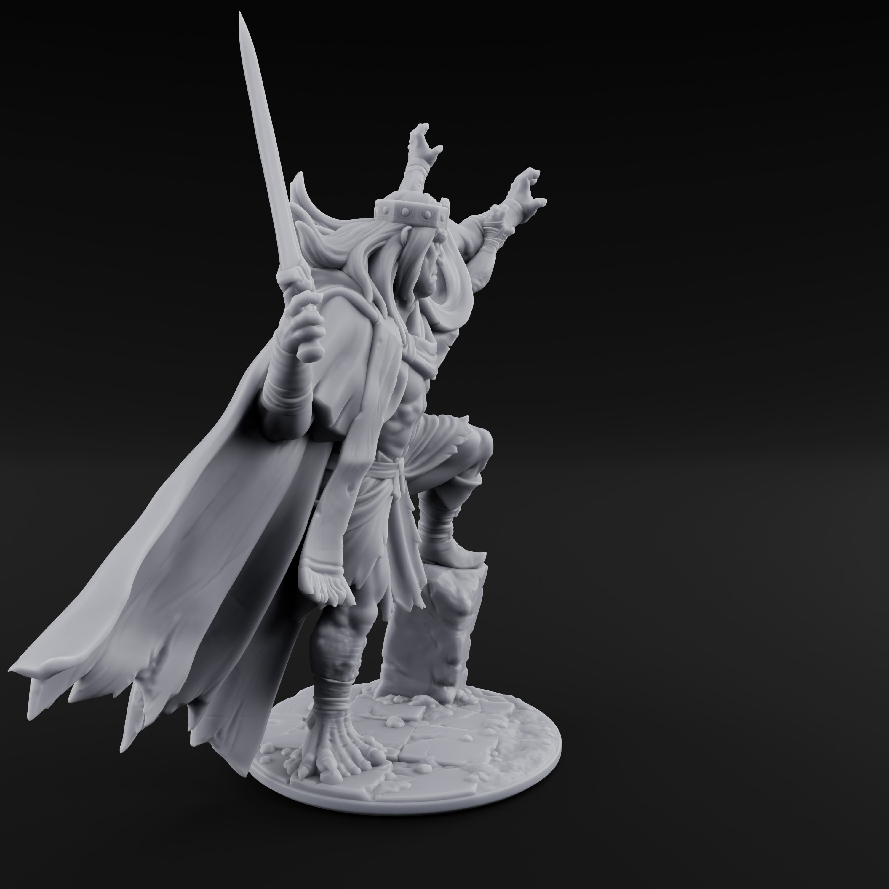 Dabbling in Magic Human Barbarian King