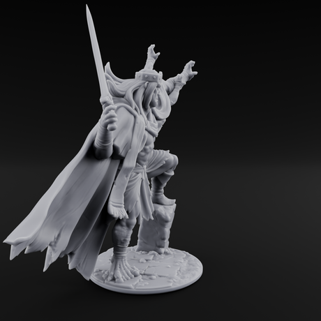 Dabbling in Magic Human Barbarian King Miniature for Dungeons and Dragons, Pathfinder or other TTRPGs