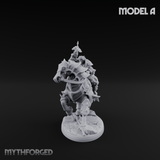 Ornate Saddle Towering Knight Rider Miniature for Dungeons and Dragons, Pathfinder or other TTRPGs