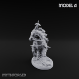 Ornate Saddle Towering Knight Rider Miniature for Dungeons and Dragons, Pathfinder or other TTRPGs