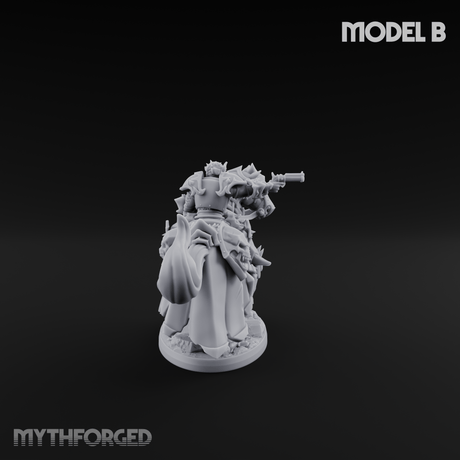 Ornate Saddle Towering Knight Rider B Miniature for Dungeons and Dragons, Pathfinder or other TTRPGs