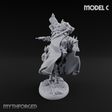 Ornate Saddle Towering Knight Rider C Miniature for Dungeons and Dragons, Pathfinder or other TTRPGs