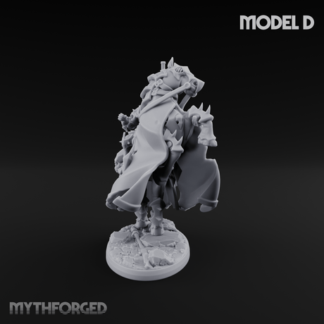 Ornate Saddle Towering Knight Rider Miniature for Dungeons and Dragons, Pathfinder or other TTRPGs