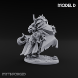 Ornate Saddle Towering Knight Rider D Miniature for Dungeons and Dragons, Pathfinder or other TTRPGs