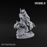 Ornate Saddle Towering Knight Rider D Miniature for Dungeons and Dragons, Pathfinder or other TTRPGs