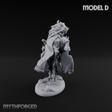 Ornate Saddle Towering Knight Rider D Miniature for Dungeons and Dragons, Pathfinder or other TTRPGs