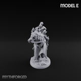 Ornate Saddle Towering Knight Rider Miniature for Dungeons and Dragons, Pathfinder or other TTRPGs