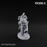 Ornate Saddle Towering Knight Rider Miniature for Dungeons and Dragons, Pathfinder or other TTRPGs