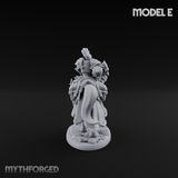 Ornate Saddle Towering Knight Rider E Miniature for Dungeons and Dragons, Pathfinder or other TTRPGs
