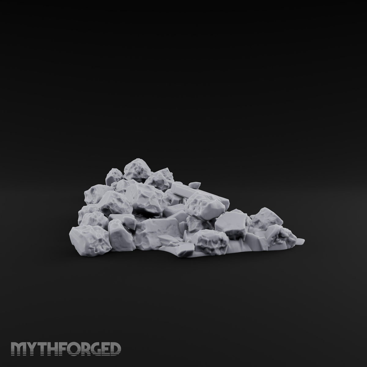 Snow Topped Stone and Timber Rubble Piles — A · Standard