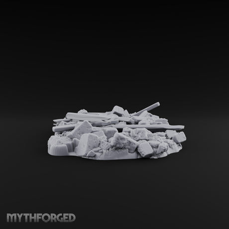 Snow Topped Stone and Timber Rubble Piles — B · Standard