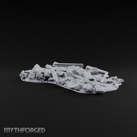 Snow Topped Stone and Timber Rubble Pile B — Standard