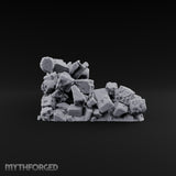Snow Topped Stone and Timber Rubble Pile D — Standard