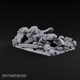 Snow Topped Stone and Timber Rubble Pile D — Standard
