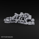 Snow Topped Stone and Timber Rubble Pile D — Standard