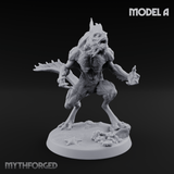 Arms Splayed Howling Deep One Brutes Miniature for Dungeons and Dragons, Pathfinder or other TTRPGs