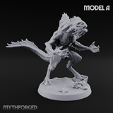Arms Splayed Howling Deep One Brutes Miniature for Dungeons and Dragons, Pathfinder or other TTRPGs