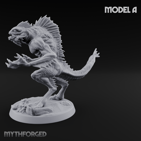 Arms Splayed Howling Deep One Brutes A Miniature for Dungeons and Dragons, Pathfinder or other TTRPGs