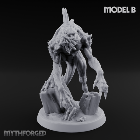 Arms Splayed Howling Deep One Brutes Miniature for Dungeons and Dragons, Pathfinder or other TTRPGs