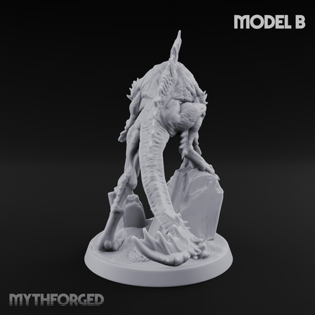 Arms Splayed Howling Deep One Brutes B Miniature for Dungeons and Dragons, Pathfinder or other TTRPGs