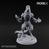 Arms Splayed Howling Deep One Brutes Miniature for Dungeons and Dragons, Pathfinder or other TTRPGs
