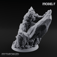 Arms Splayed Howling Deep One Brutes F Miniature for Dungeons and Dragons, Pathfinder or other TTRPGs