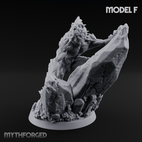 Arms Splayed Howling Deep One Brutes F Miniature for Dungeons and Dragons, Pathfinder or other TTRPGs