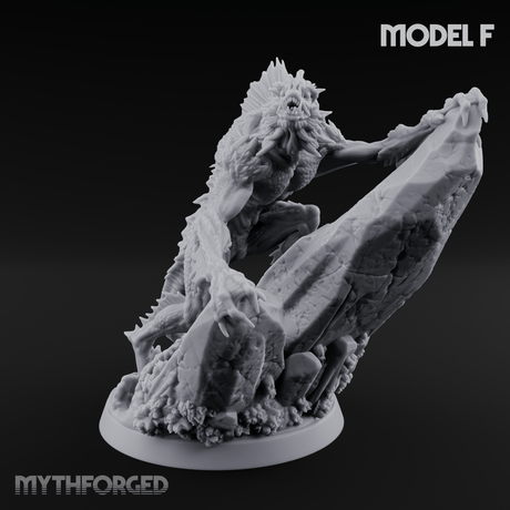 Arms Splayed Howling Deep One Brutes F Miniature for Dungeons and Dragons, Pathfinder or other TTRPGs