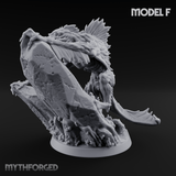 Arms Splayed Howling Deep One Brutes F Miniature for Dungeons and Dragons, Pathfinder or other TTRPGs