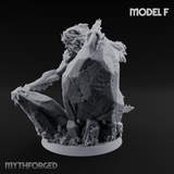 Arms Splayed Howling Deep One Brutes F Miniature for Dungeons and Dragons, Pathfinder or other TTRPGs